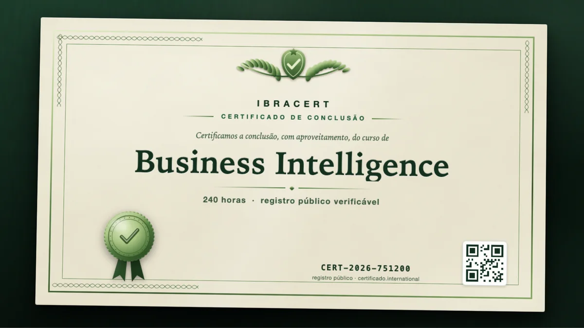 Capa do curso Business Intelligence