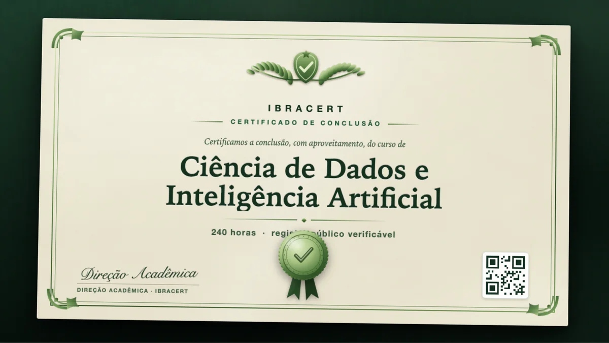Capa do curso Ciência de Dados e Inteligência Artificial