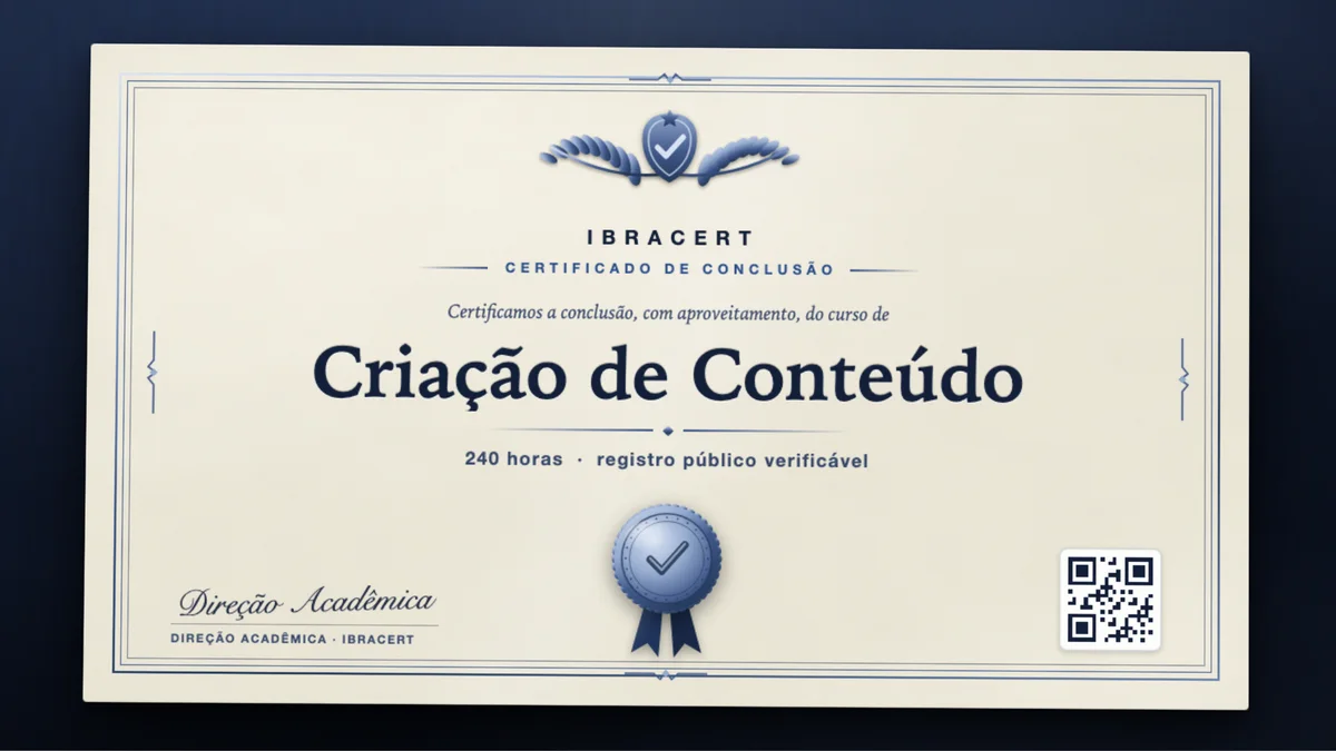Capa do curso Criação de Conteúdo