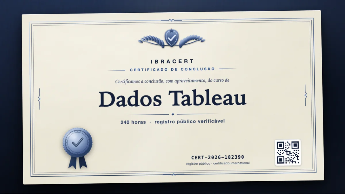 Capa do curso Dados Tableau