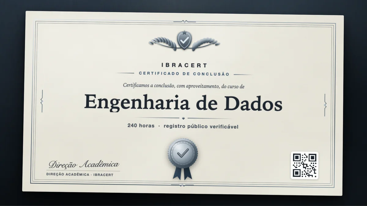 Capa do curso Engenharia de Dados