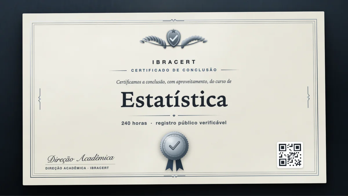 Capa do curso Estatística