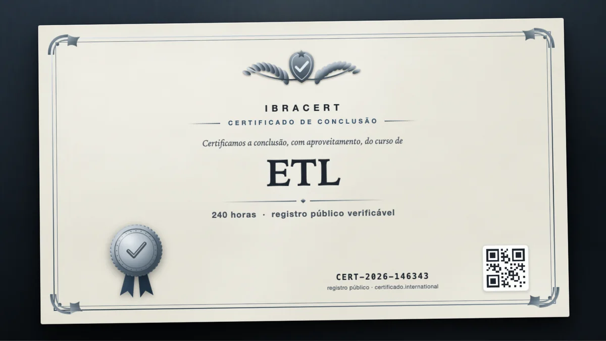 Capa do curso ETL