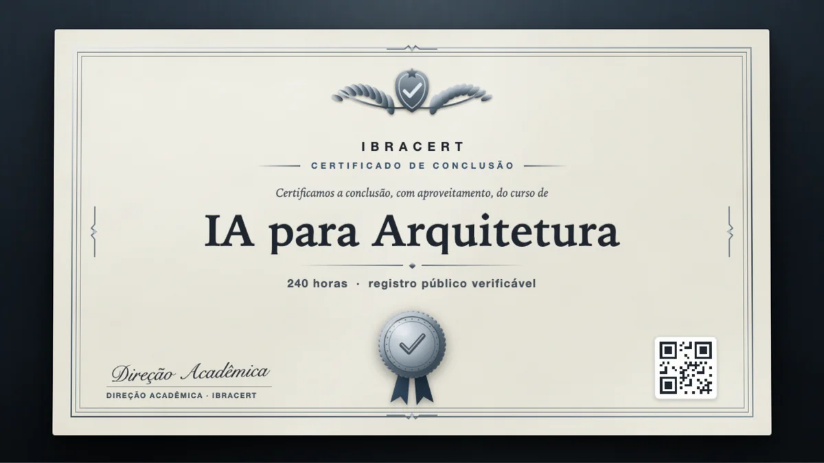 Capa do curso IA para Arquitetura