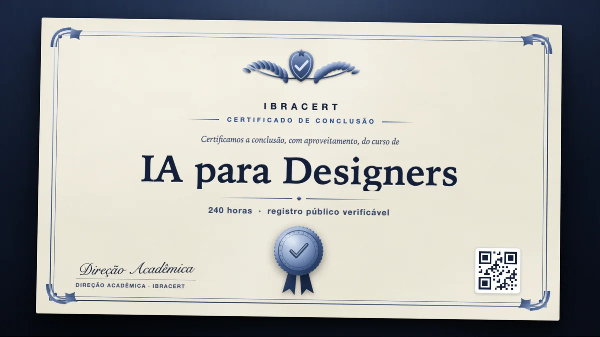 Capa do curso IA para Designers