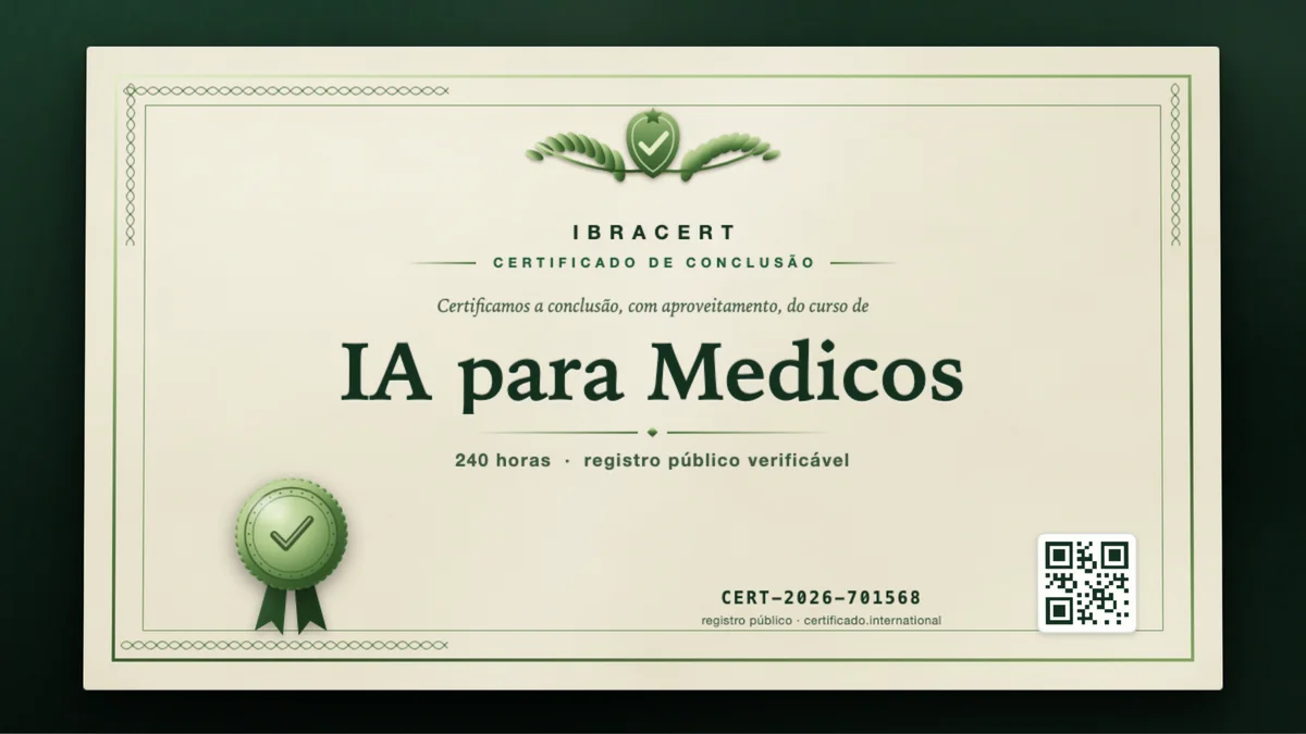 Capa do curso IA para Medicos