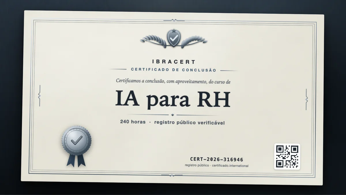 Capa do curso IA para RH