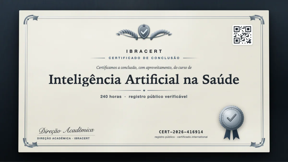 Capa do curso Inteligência Artificial na Saúde