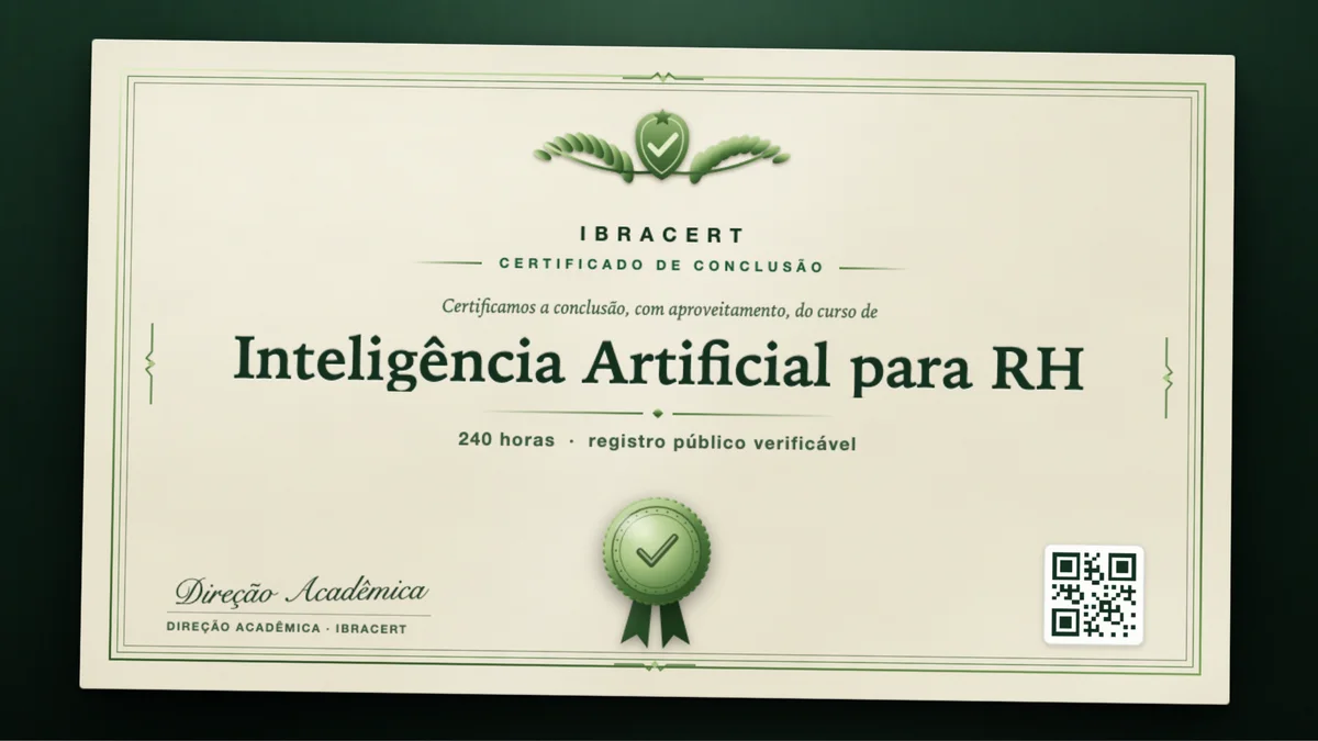 Capa do curso Inteligência Artificial para RH