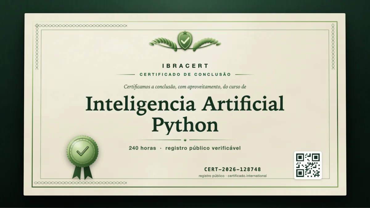 Capa do curso Inteligencia Artificial Python