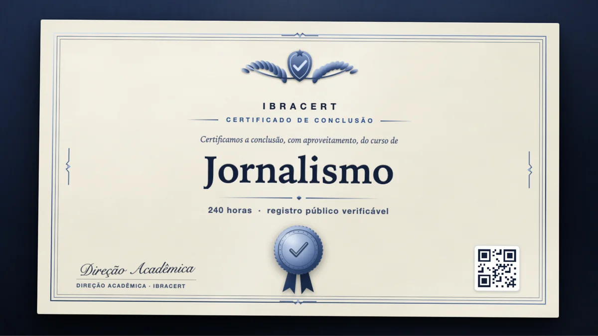Capa do curso Jornalismo
