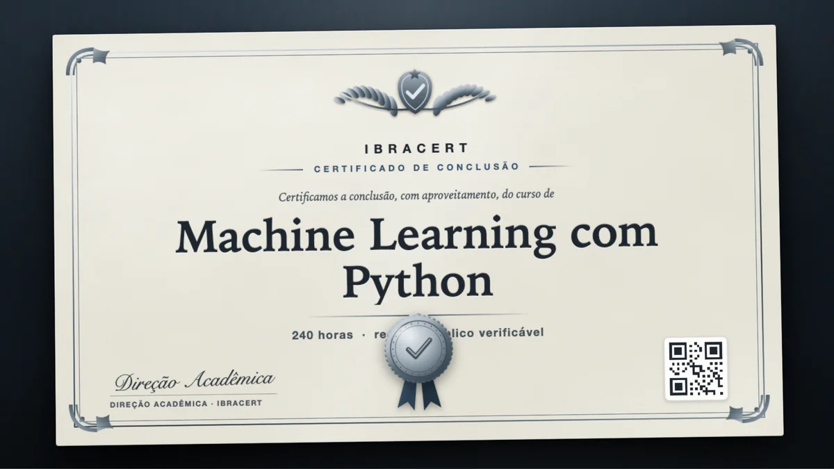 Capa do curso Machine Learning com Python