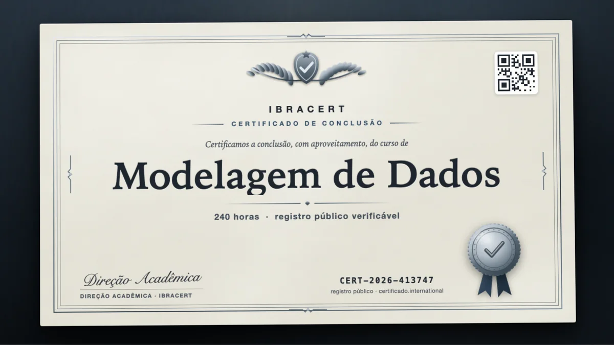 Capa do curso Modelagem de Dados