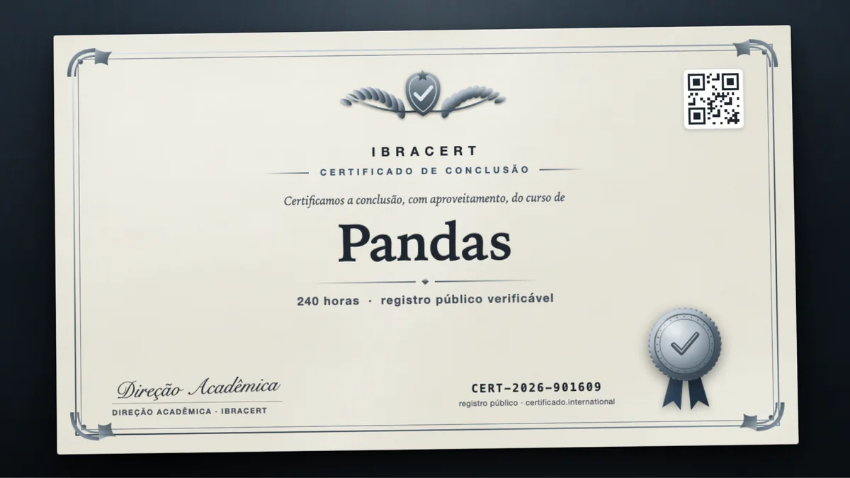 Capa do curso Pandas