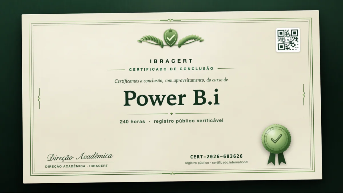 Capa do curso Power B.i