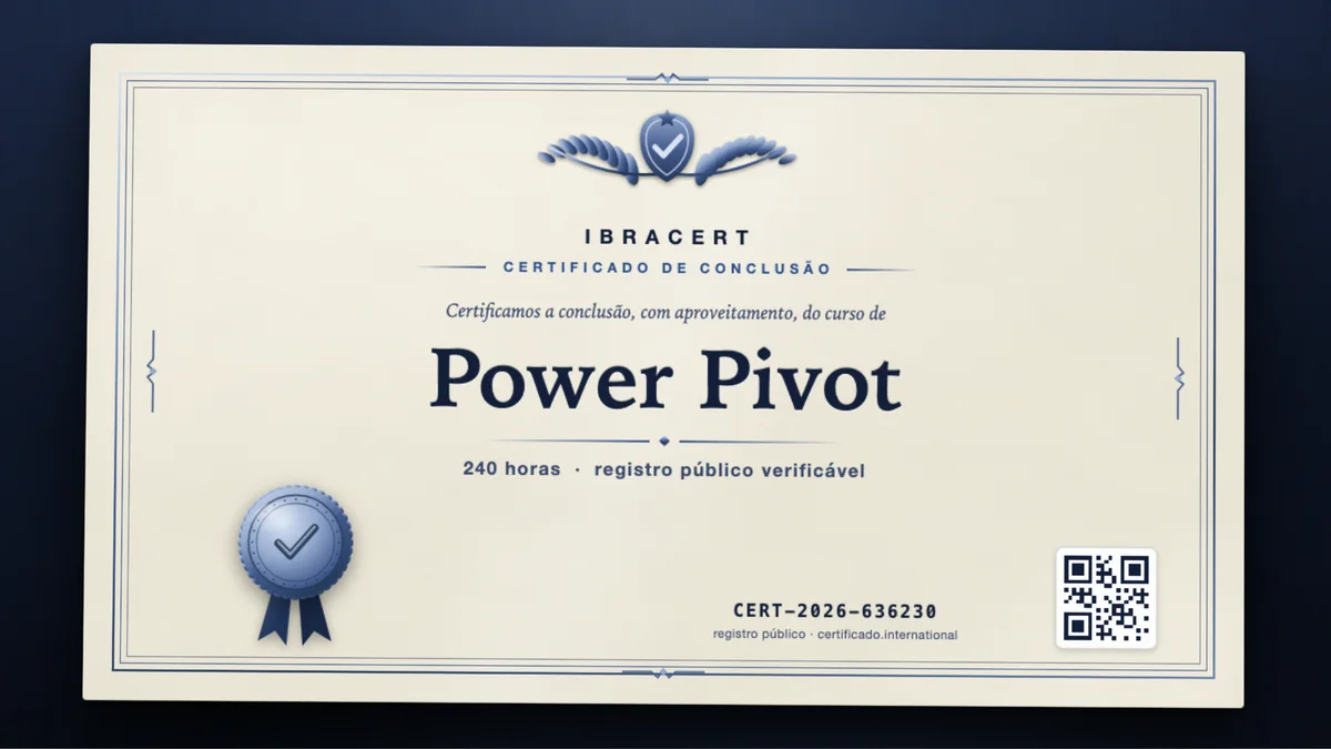Capa do curso Power Pivot