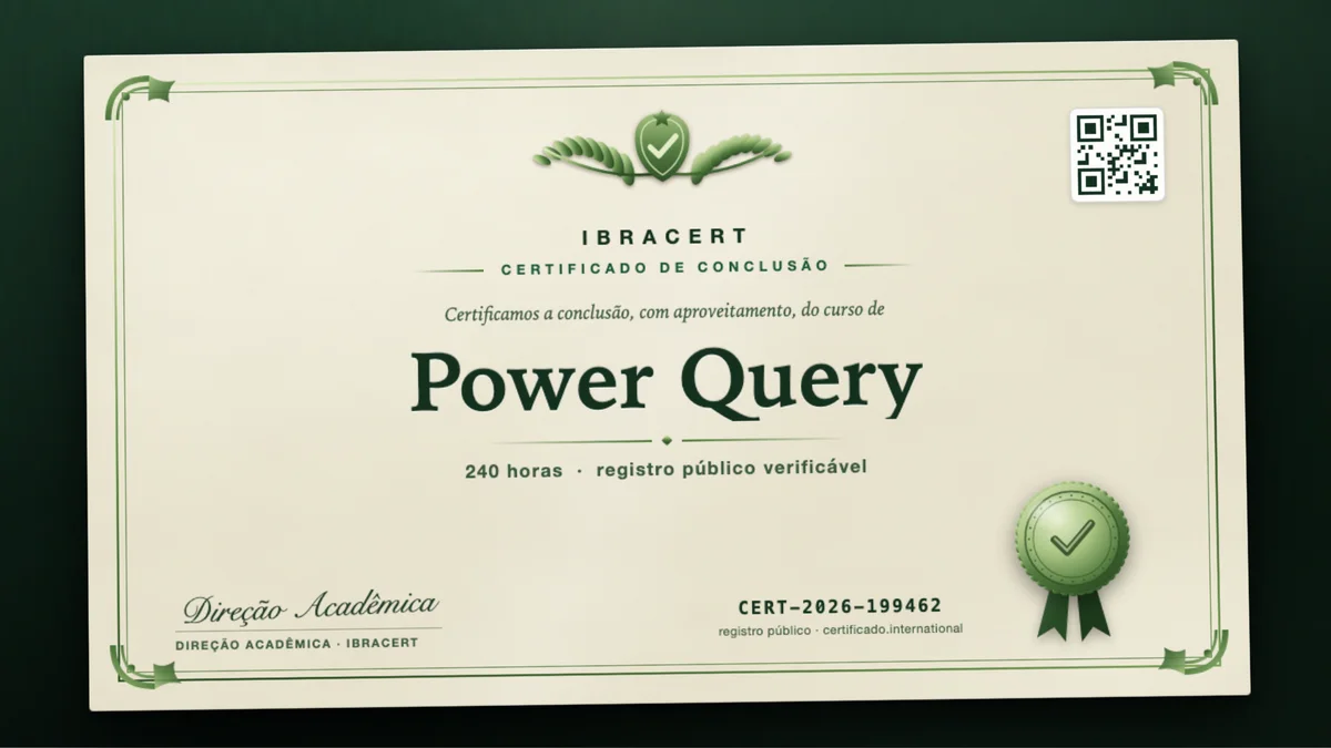 Capa do curso Power Query