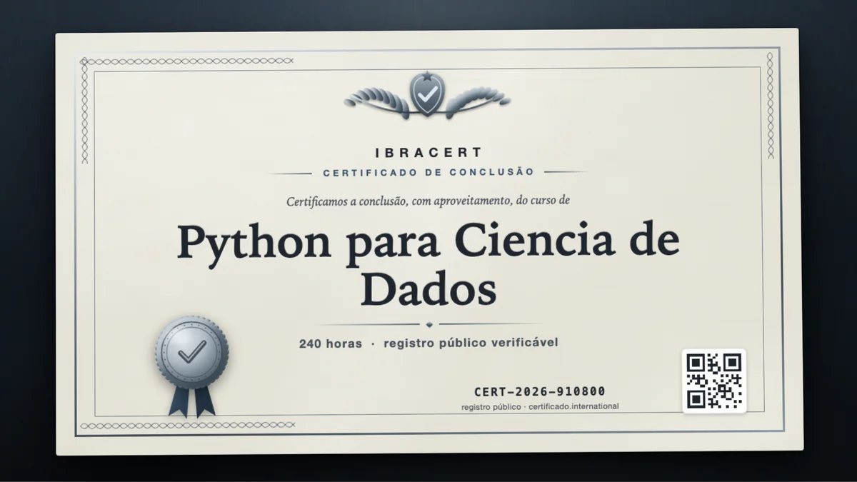 Capa do curso Python para Ciencia de Dados