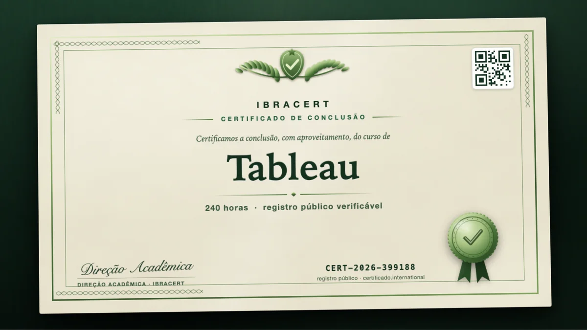 Capa do curso Tableau