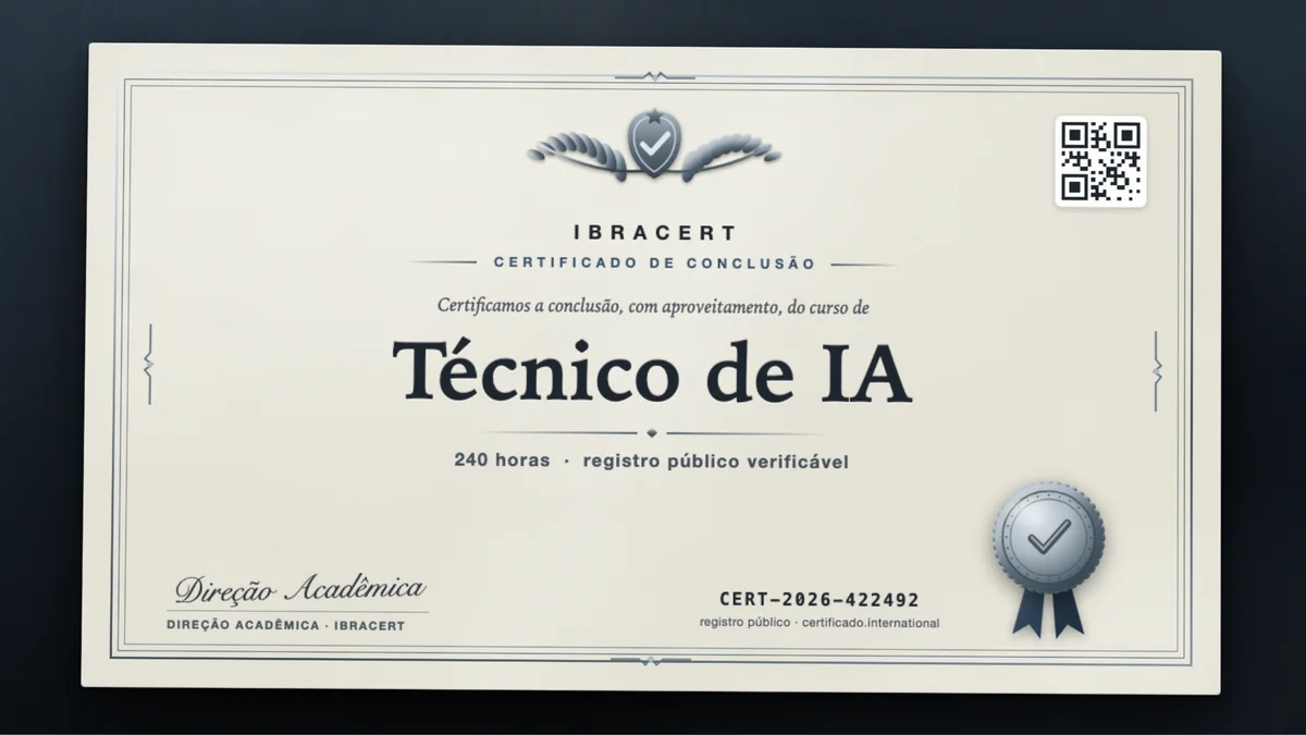 Capa do curso Técnico de IA