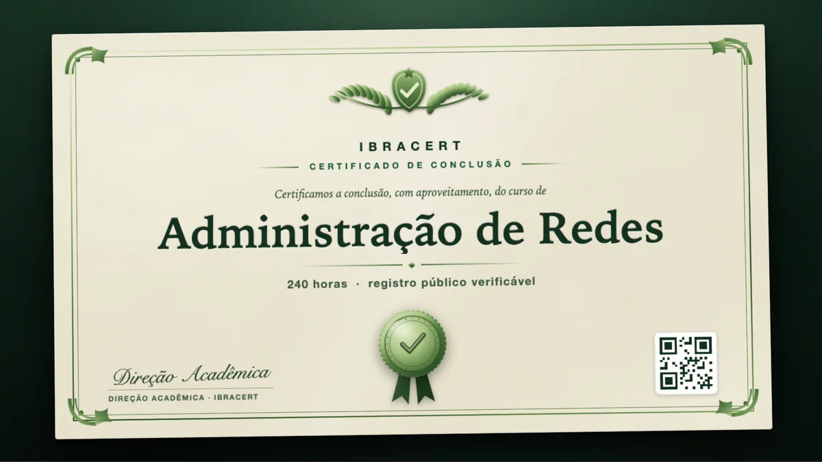 Capa do curso Administração de Redes