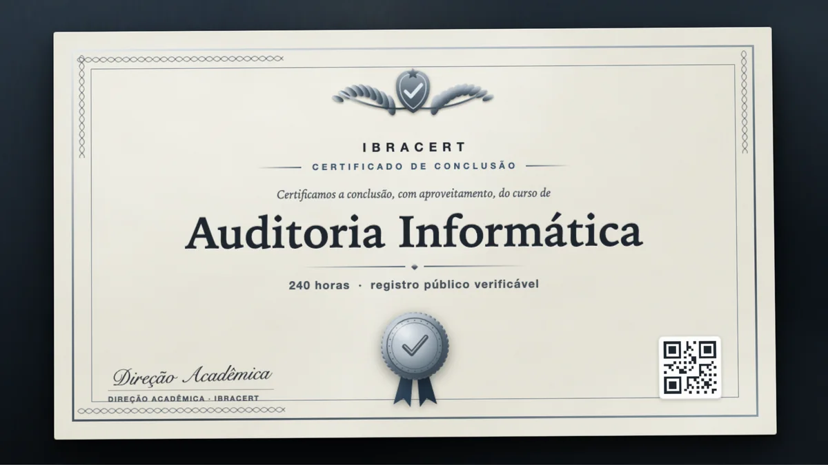 Capa do curso Auditoria Informática