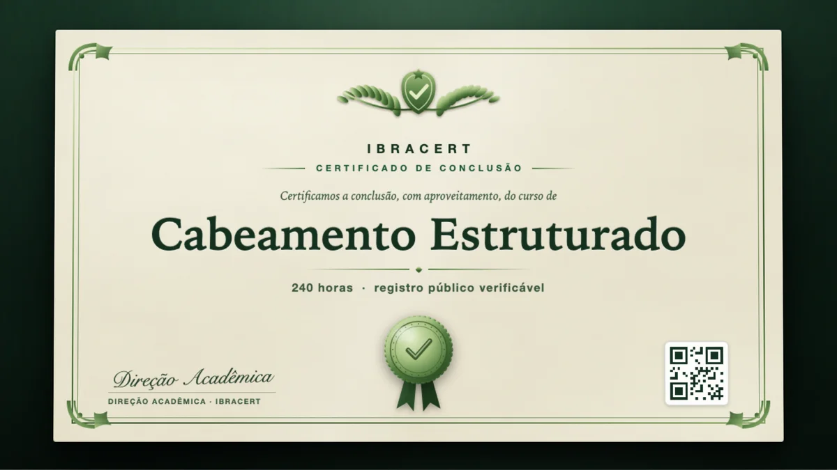 Capa do curso Cabeamento Estruturado