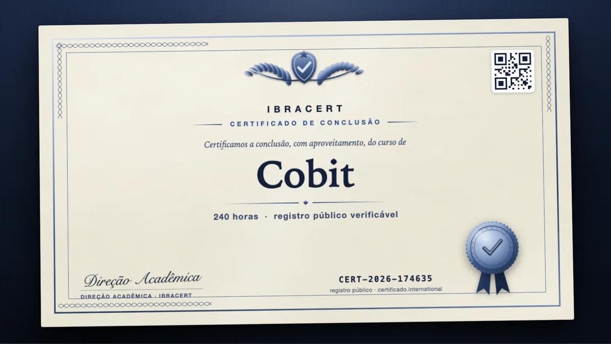 Capa do curso Cobit
