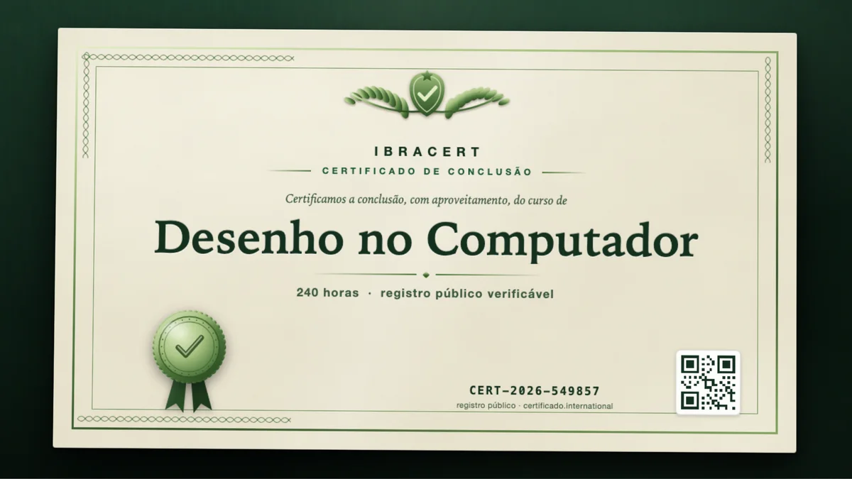 Capa do curso Desenho no Computador