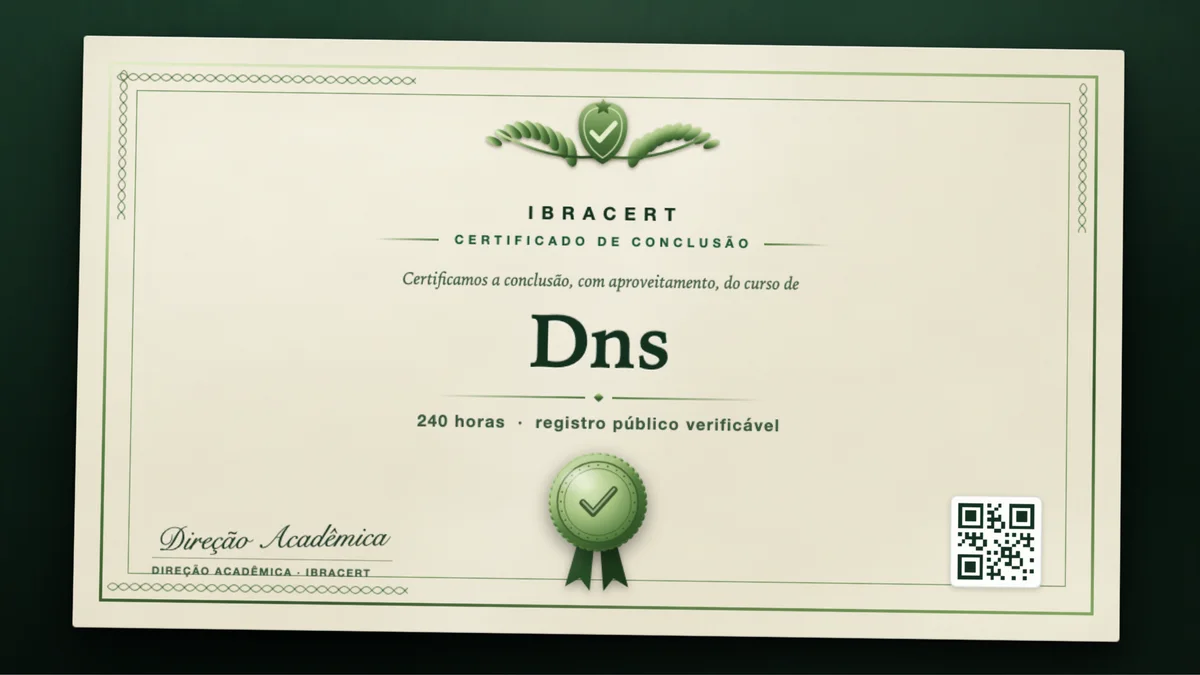 Capa do curso Dns