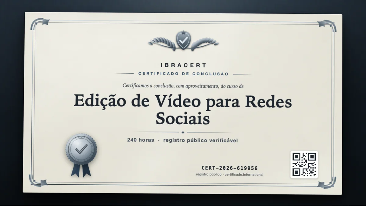Capa do curso Edição de Vídeo para Redes Sociais