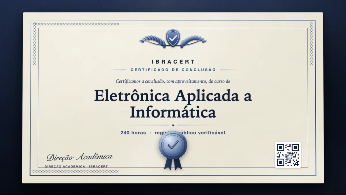 Capa do curso Eletrônica Aplicada a Informática