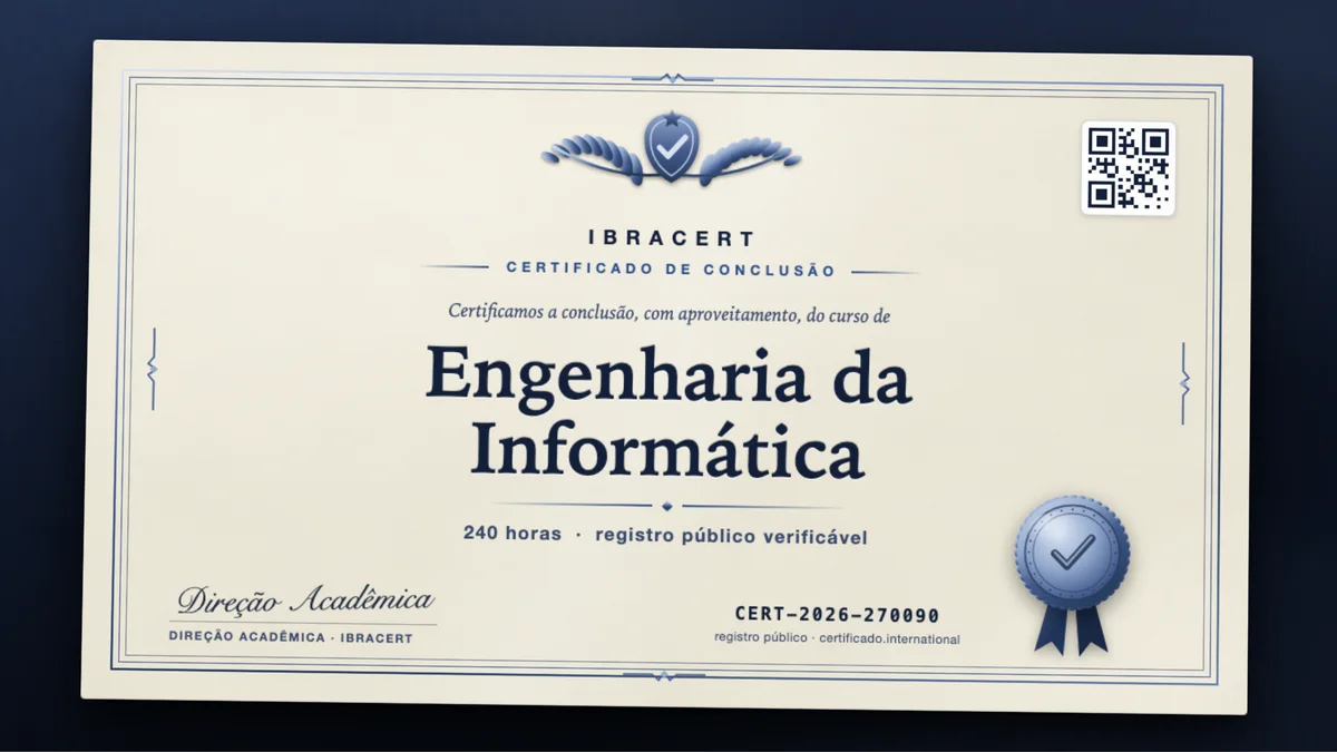 Capa do curso Engenharia da Informática
