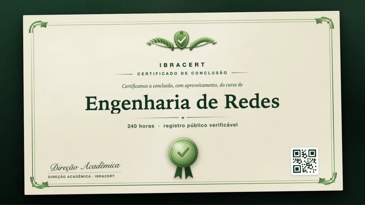 Capa do curso Engenharia de Redes