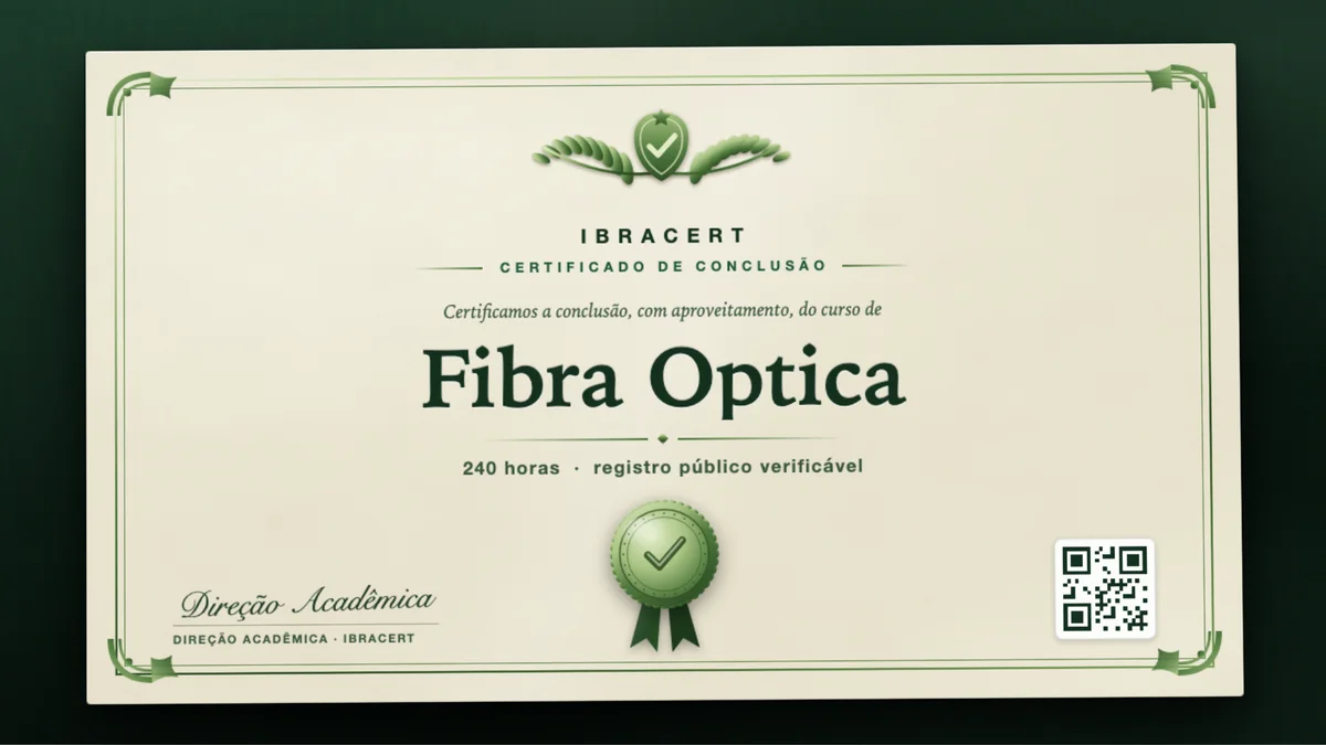Capa do curso Fibra Optica