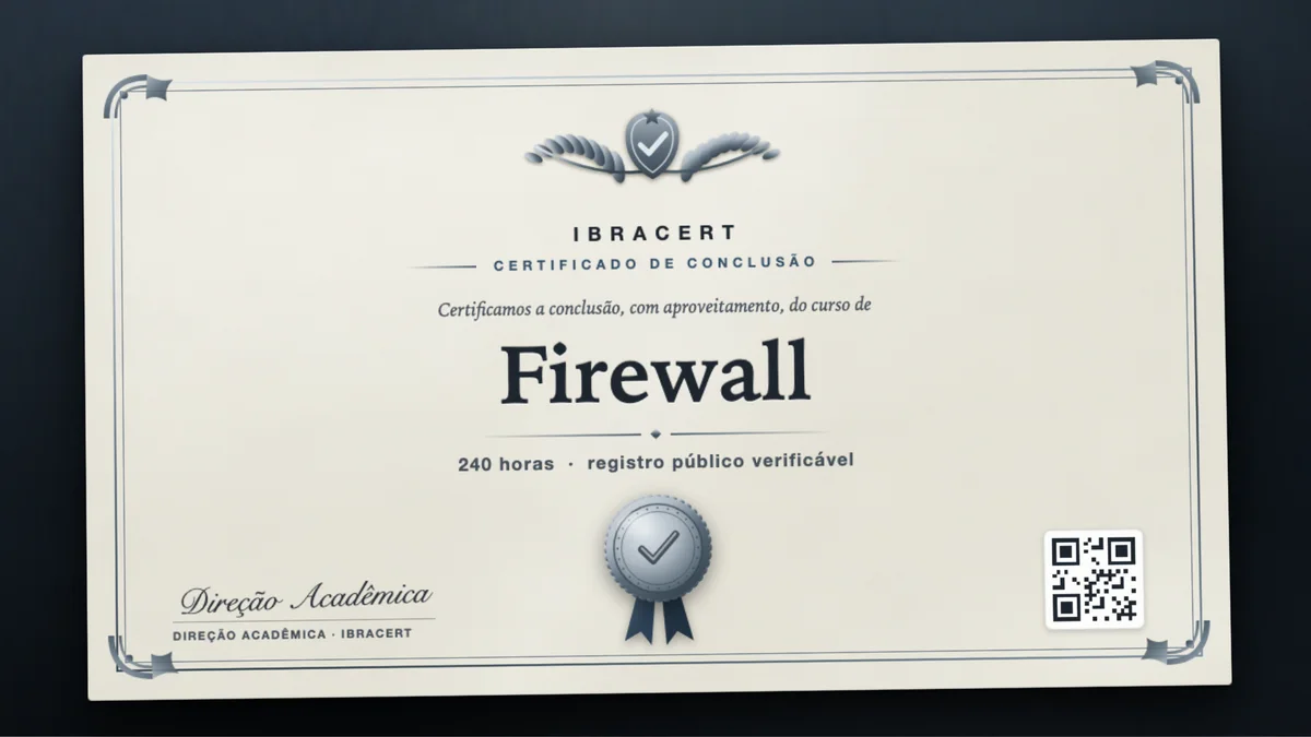 Capa do curso Firewall