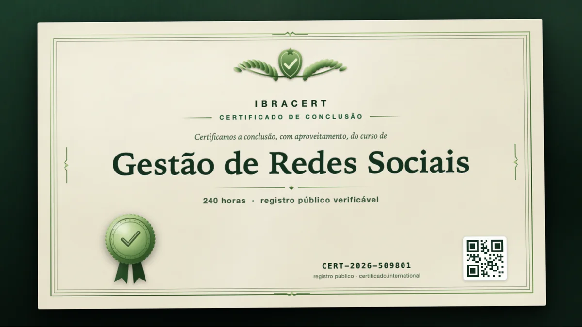 Capa do curso Gestão de Redes Sociais