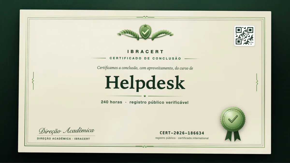 Capa do curso Helpdesk