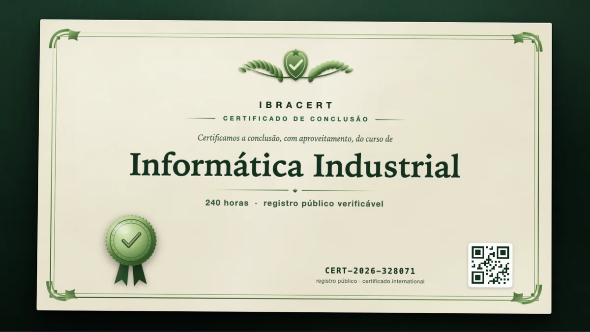 Capa do curso Informática Industrial