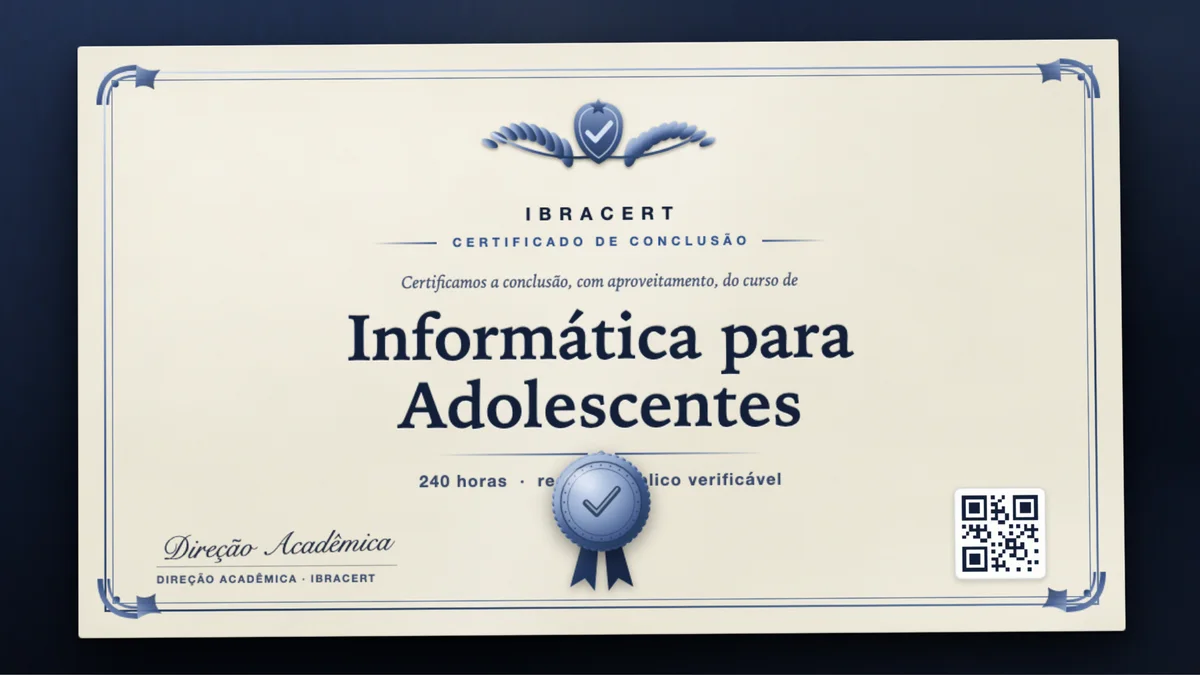 Capa do curso Informática para Adolescentes