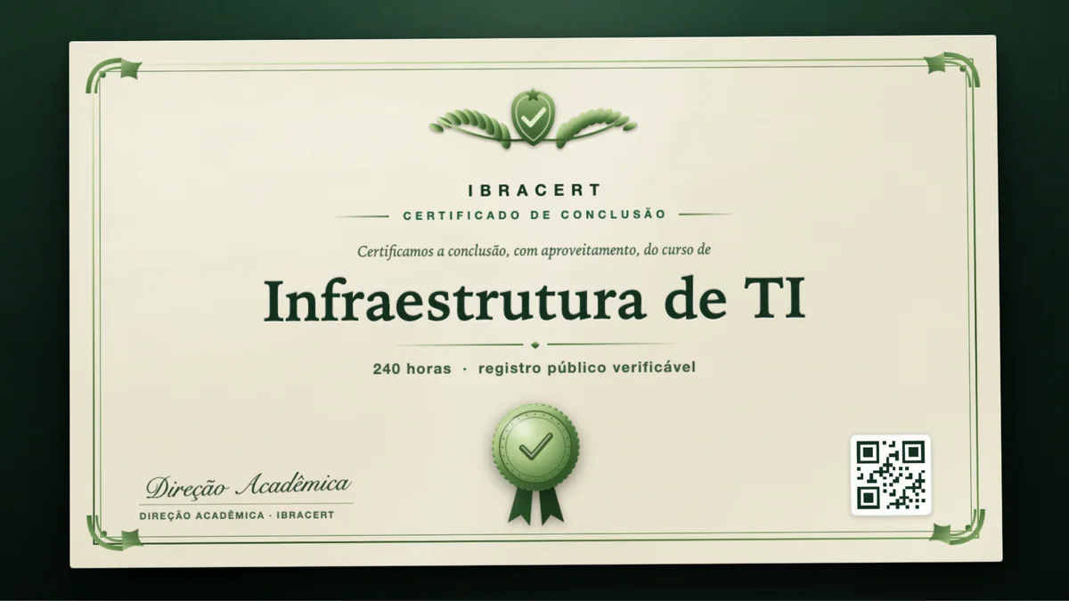 Capa do curso Infraestrutura de TI