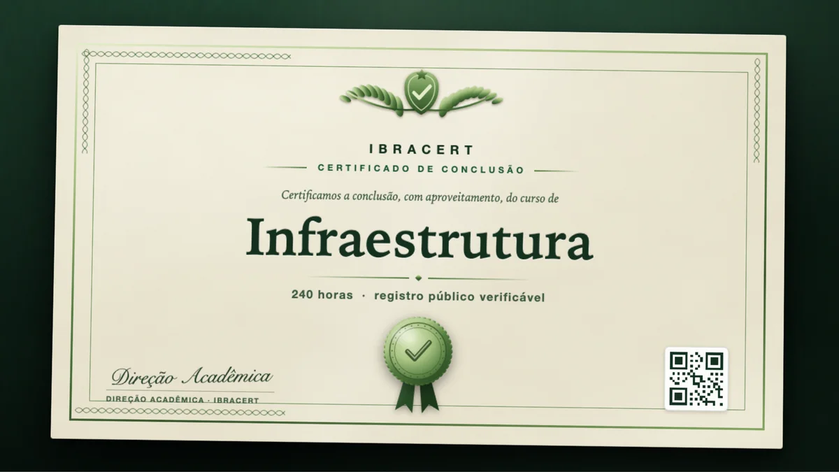 Capa do curso Infraestrutura
