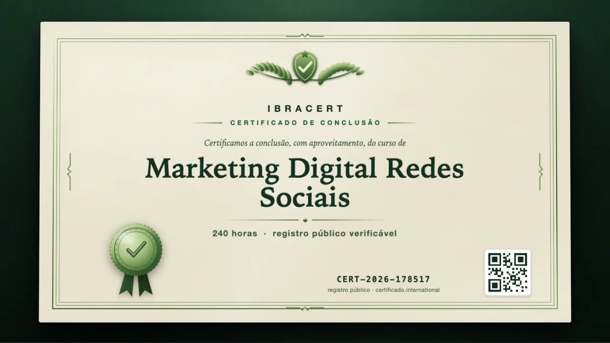 Capa do curso Marketing Digital Redes Sociais