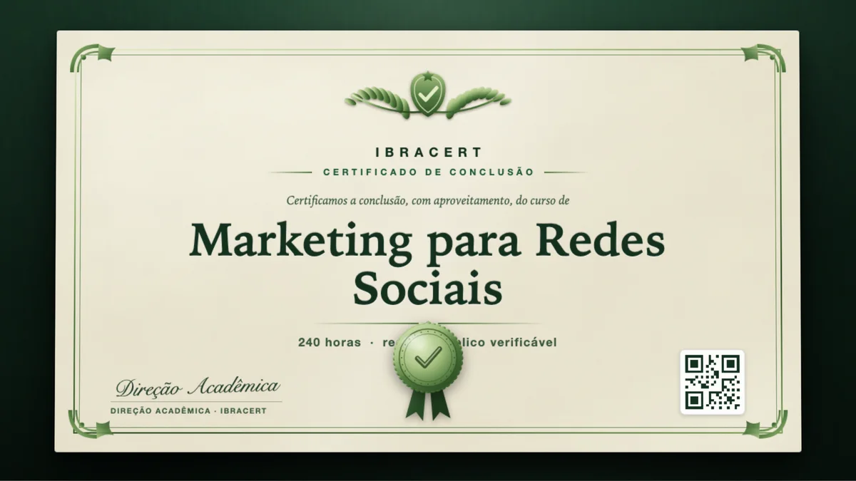 Capa do curso Marketing para Redes Sociais