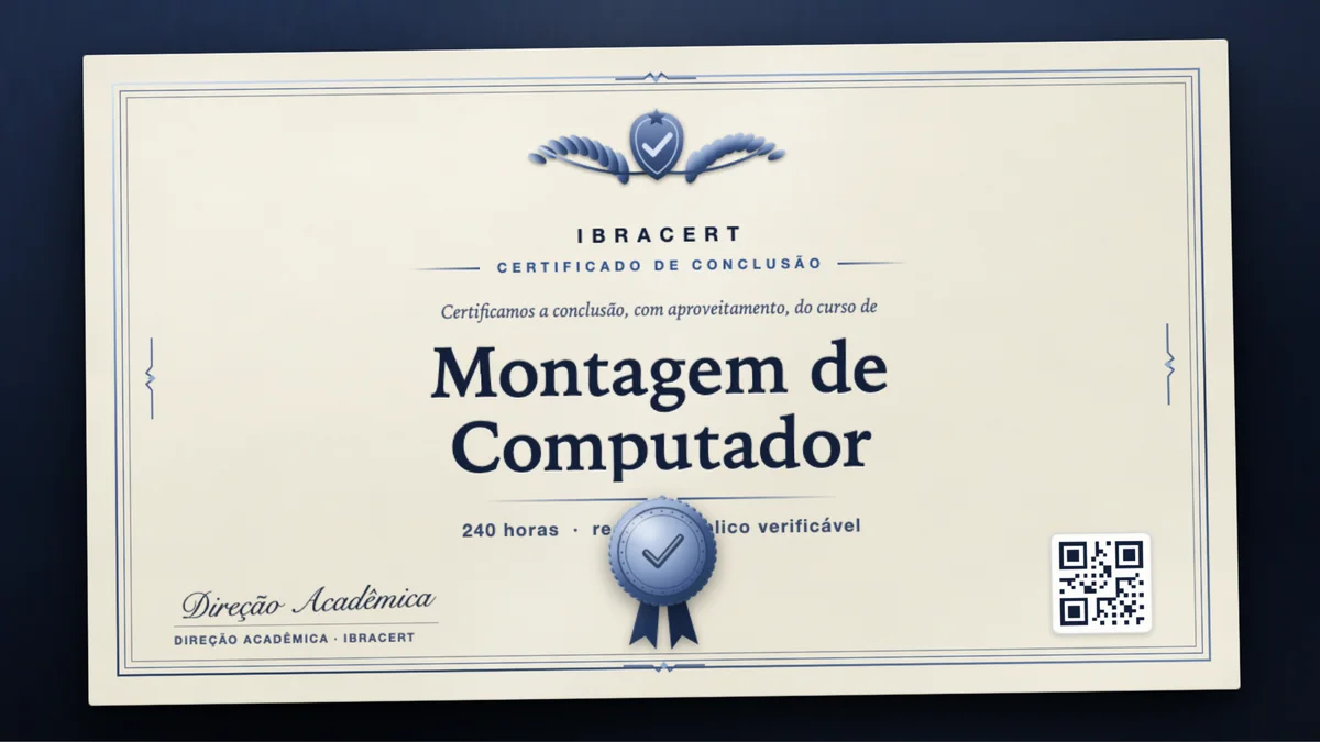 Capa do curso Montagem de Computador