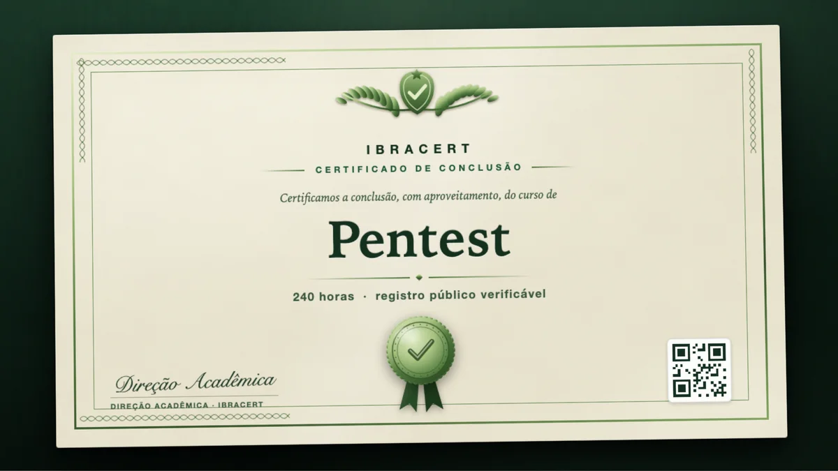Capa do curso Pentest