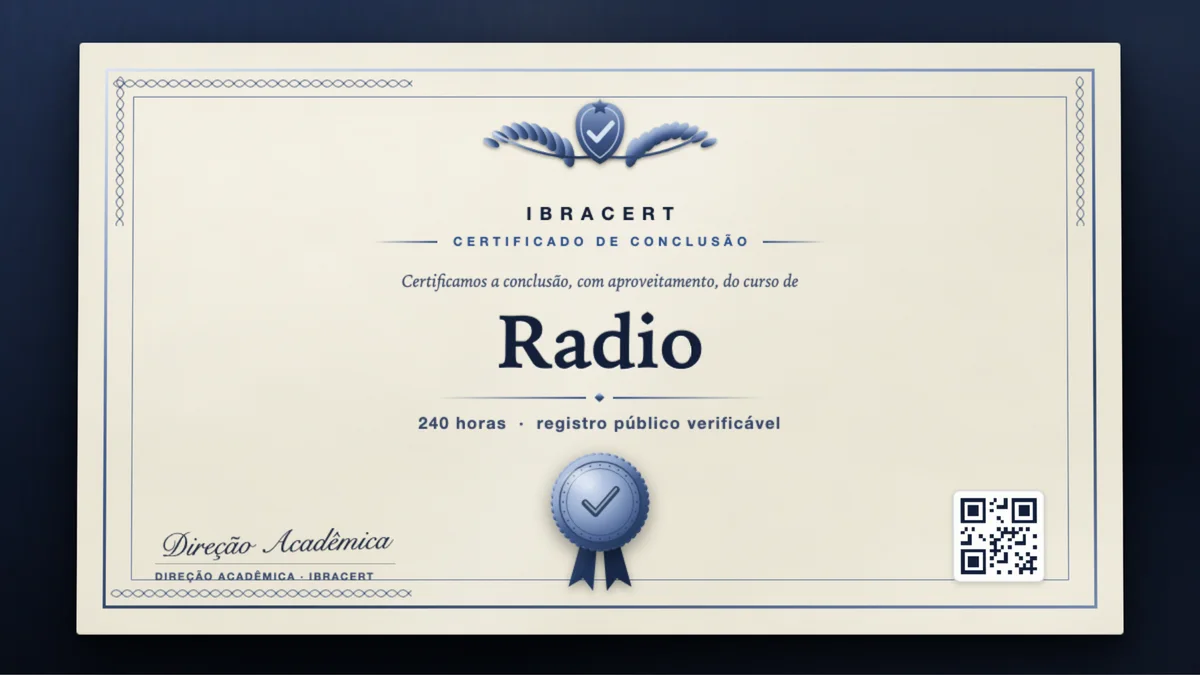Capa do curso Radio