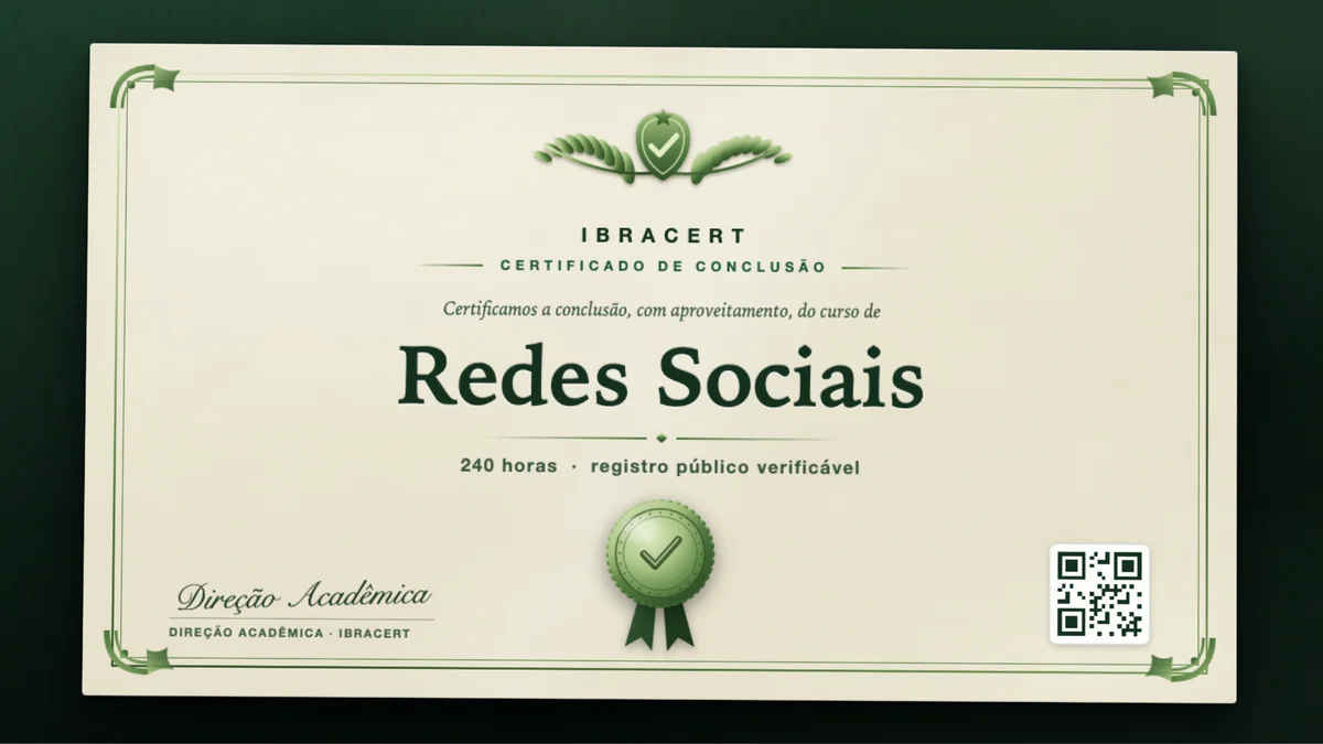 Capa do curso Redes Sociais