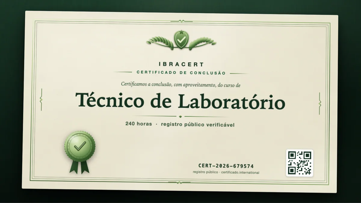 Capa do curso Técnico de Laboratório