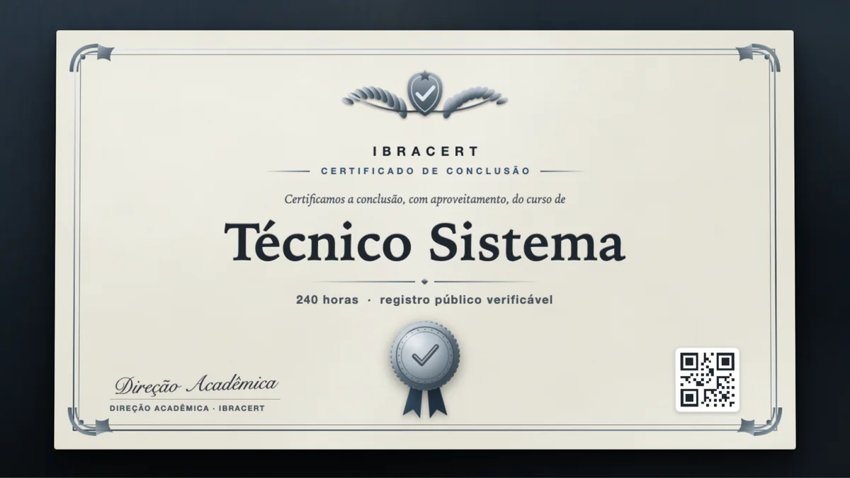Capa do curso Técnico Sistema